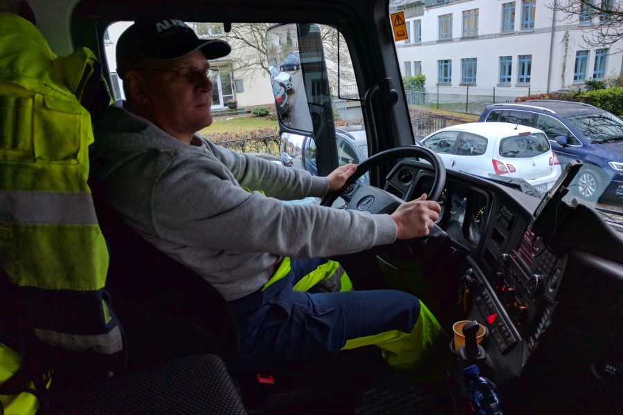 Michael hat immer alles im Blick – "wobei man eigentlich vier Augen bräuchte", sagt er.