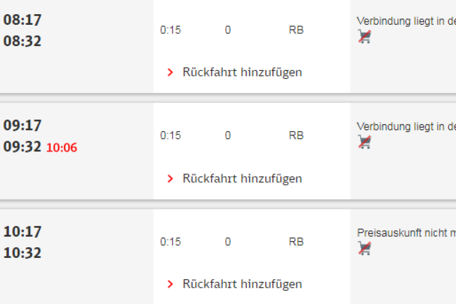 Auf der Strecke zwischen Braunschweig und Königslutter brauchte der Zug eine halbe Stunde länger.