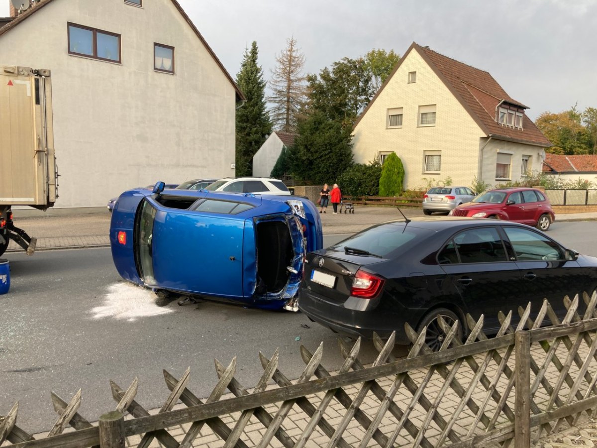 Feuerwehr Schöppenstedt Unfall neue straße wolfenbüttel