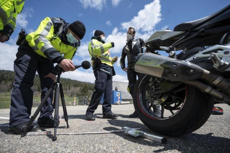 Gestern waren viele unbelehrbare Motorradfahrer unterwegs. 