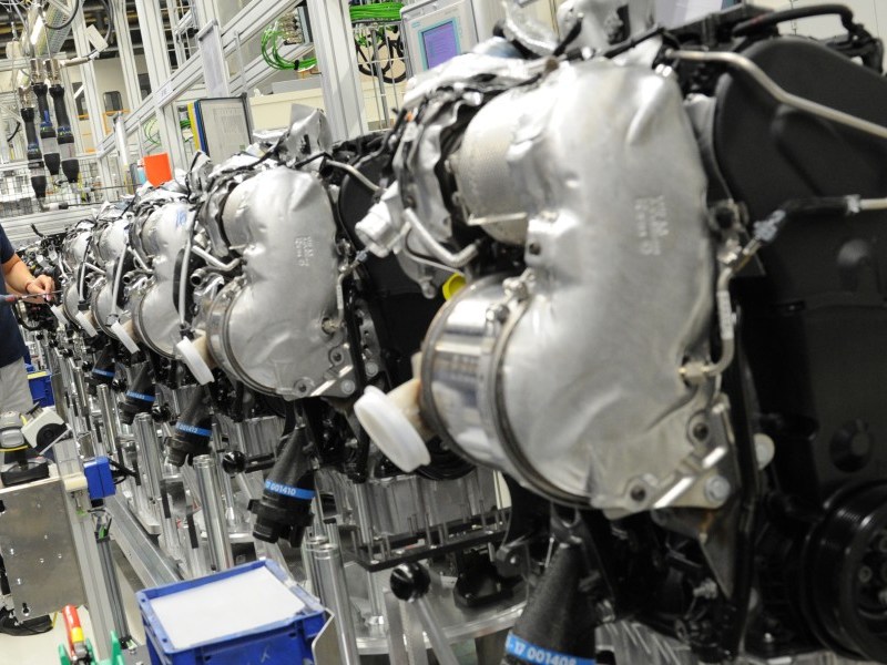 Dieselmotoren-Produktion im Werk Salzgitter. (Archivbild)