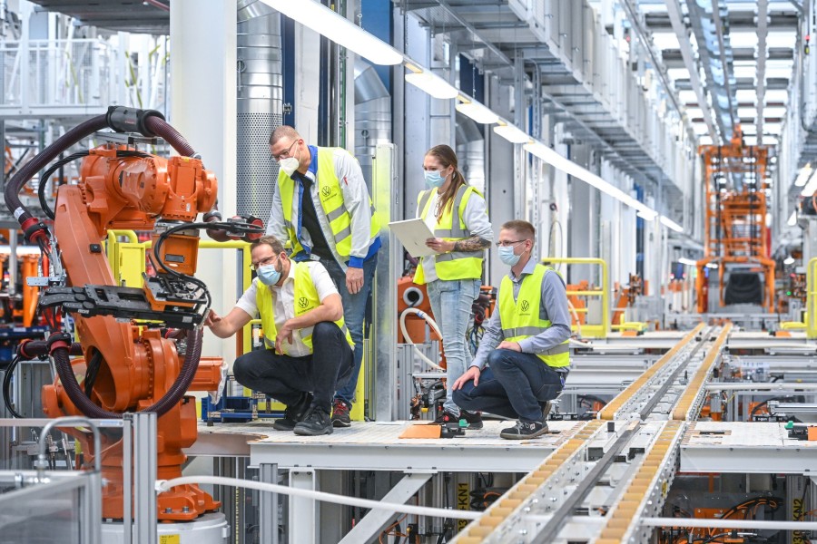 VW-Werk in Hannover: Hier werden zukünftig die neuen Elektro-Bullies vom Band laufen.