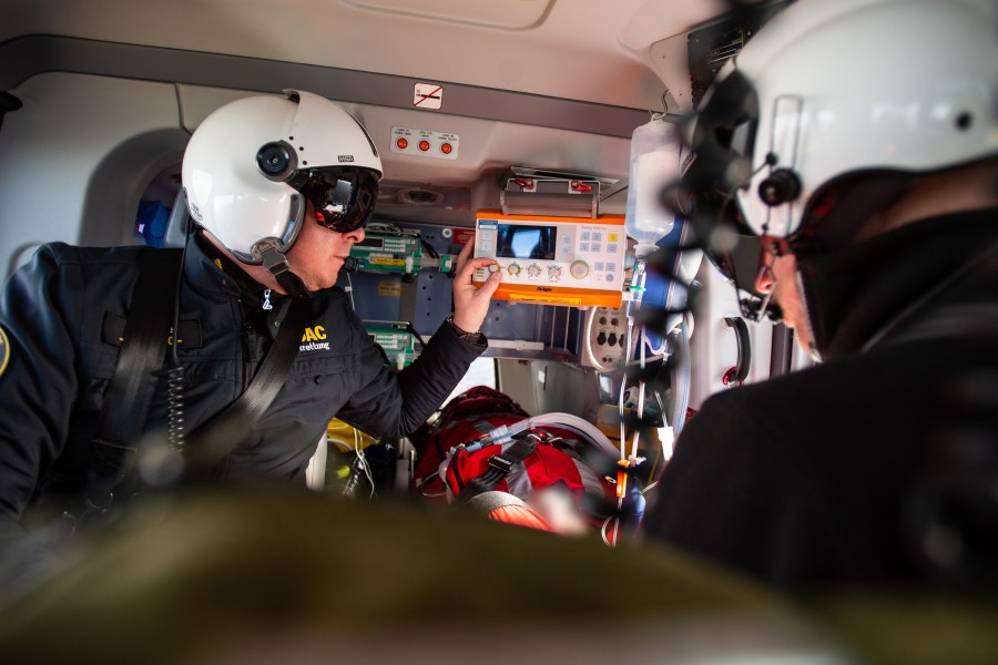 Goslar im Harz: Auch die Retter im Hubschrauber konnten dem Immenroder leider nicht mehr helfen. Er starb noch an Bord. (Symbolbild)