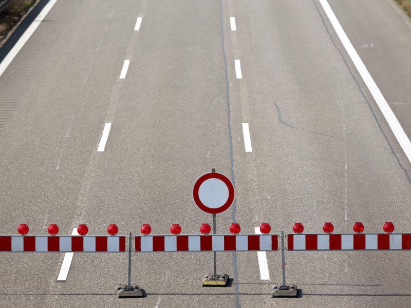 sperrung autobahn baustelle