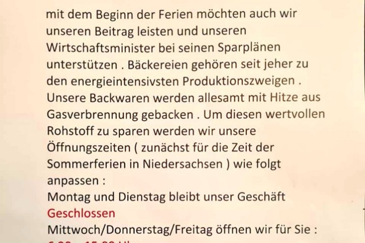 Der Braunschweiger Bäcker „Peter Premier“ passt seine Öffnungszeiten an! 