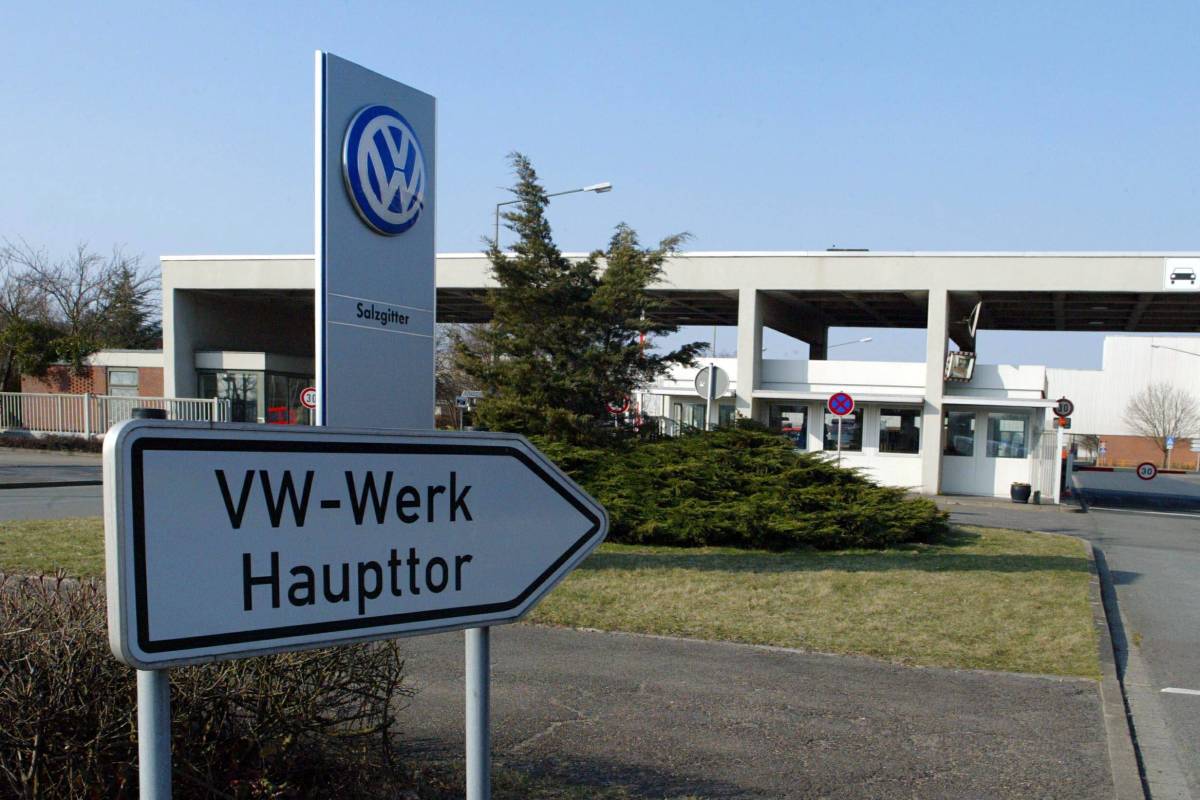 Eingang zum VW-Werk im Salzgitter