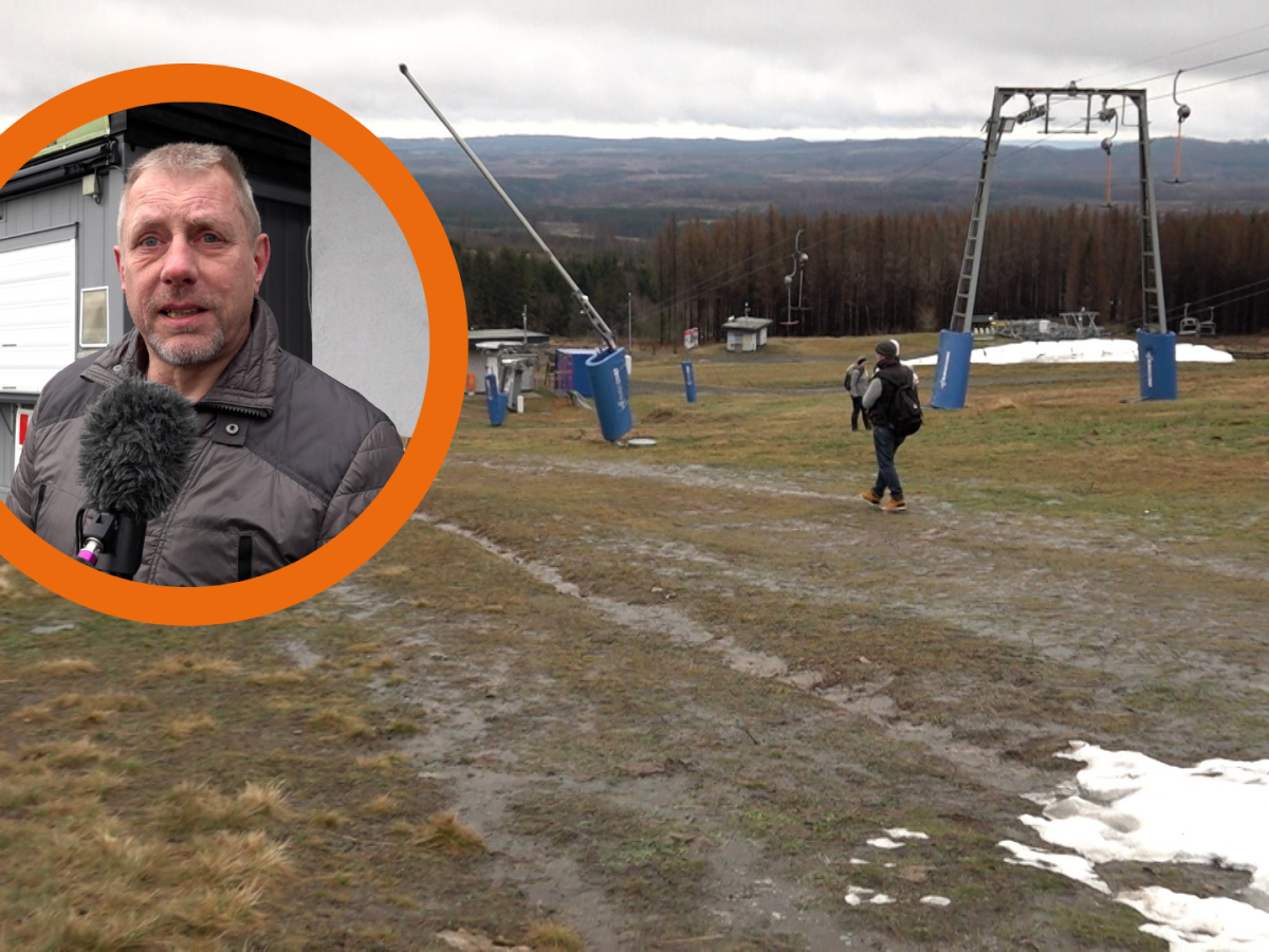 Auf dem Wurmberg im Harz herrscht in diesen Tagen Stillstand. Statt Schneetreiben ist dort schlichtweg nichts los.