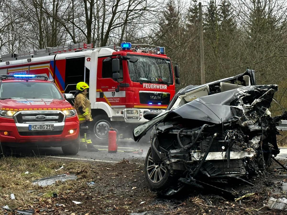 Den Einsatzkräften der Feuerwehren Blankenburg, Hüttenrode und Cattenstedt boten sich grausame Bilder.