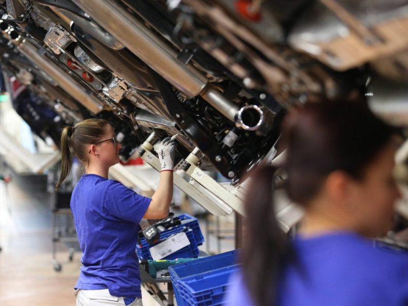 VW-Mitarbeiterinnen im Stammwerk