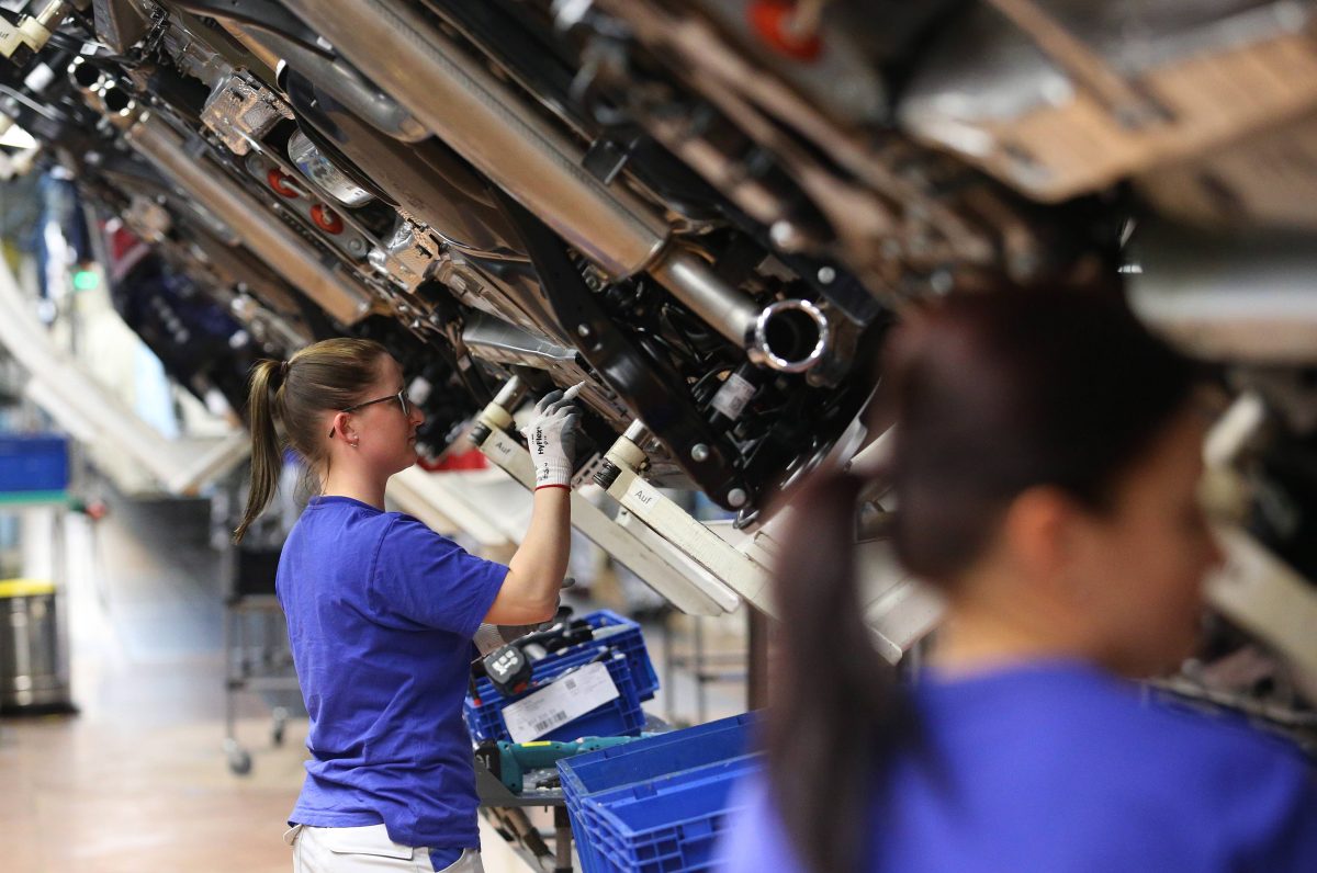 VW-Mitarbeiterinnen im Stammwerk