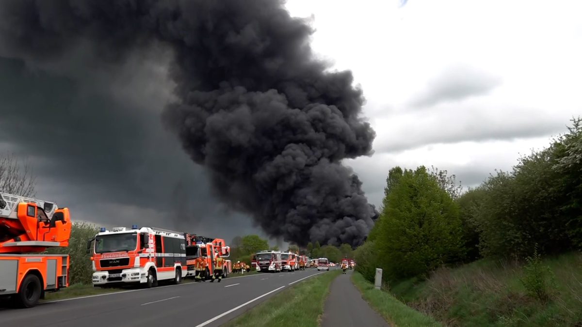 Am Dienstag brach in Braunschweig ein GroÃŸbrand aus.