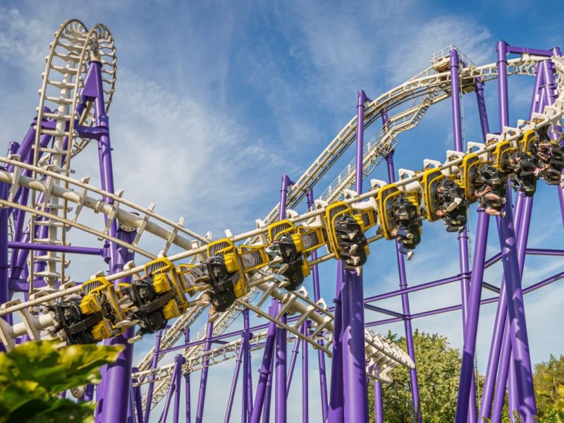 Der Toxic Garden im Heide Park. Auch Promis fahren auf ihn ab.