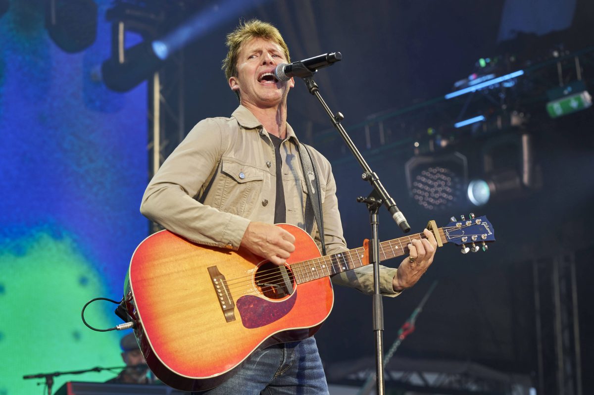 James Blunt in der Autostadt in Wolfsburg.