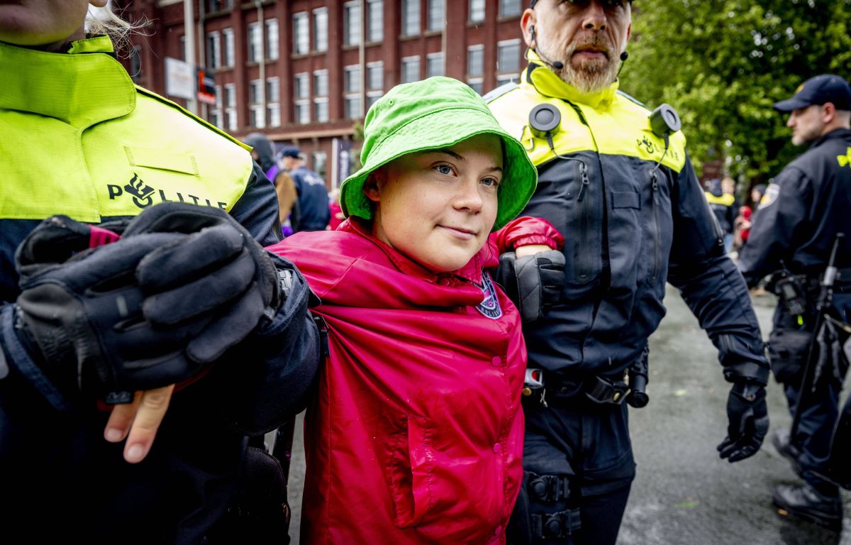 Greta Thunberg wurde in Koenhagen festgenommen (Archivbild).