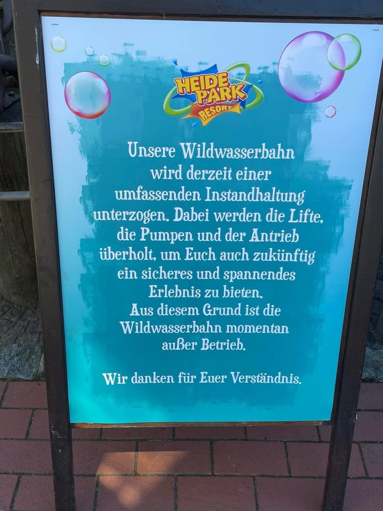 Heide Park Schild